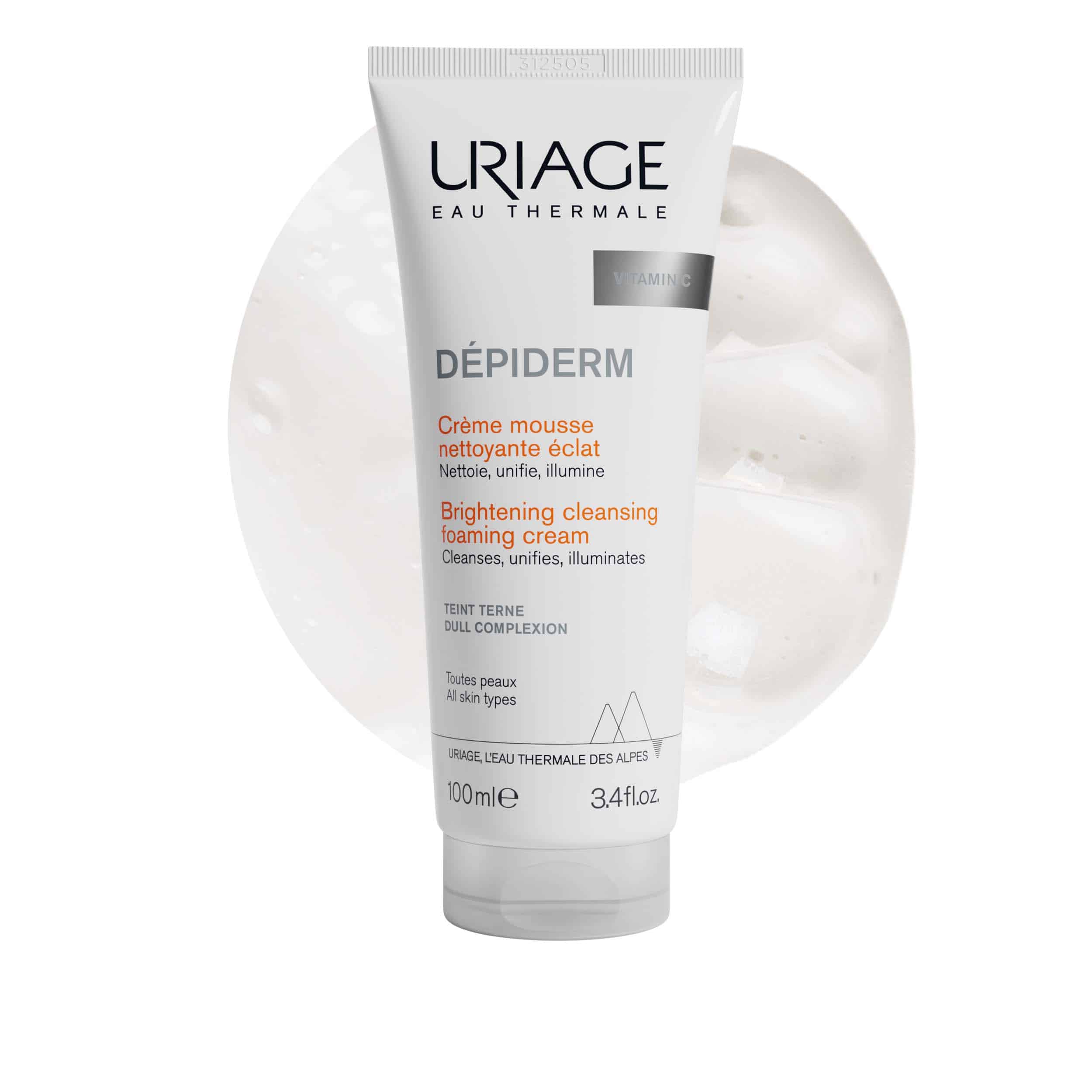 URIAGE - DEPIDERM Creme Mousse Nettoyante Eclat - 100ml